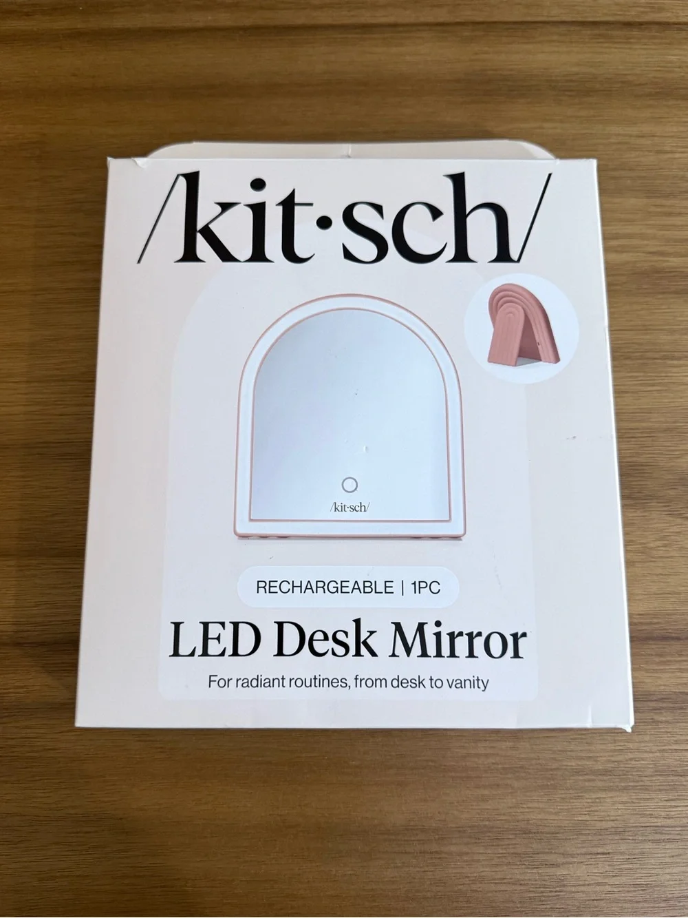Kitsch LED Desk Mirror | In Terracotta‎ | NWT